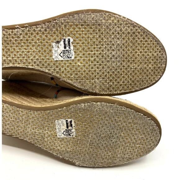 TOMS Women’s Whisper Burlap Suede Natural Desert Wedge Ankle Boots | Size 12 - Picture 15 of 16